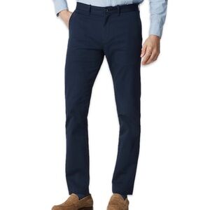 J.CREW MENS NAVY SLIM FIT FLEX CHINO PANT SIZE W32/L34 NWT